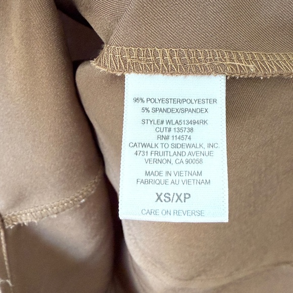 Pleione Satin Button-Down Blouse in Bronze - Picture 8 of 9